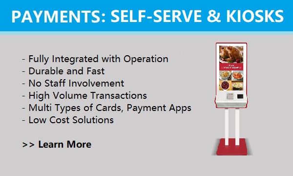 Payments for Self-Serve and Kiosks